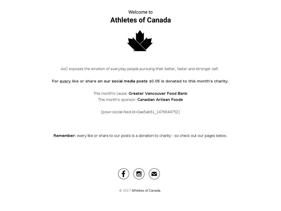 aocanada.com shopify website screenshot