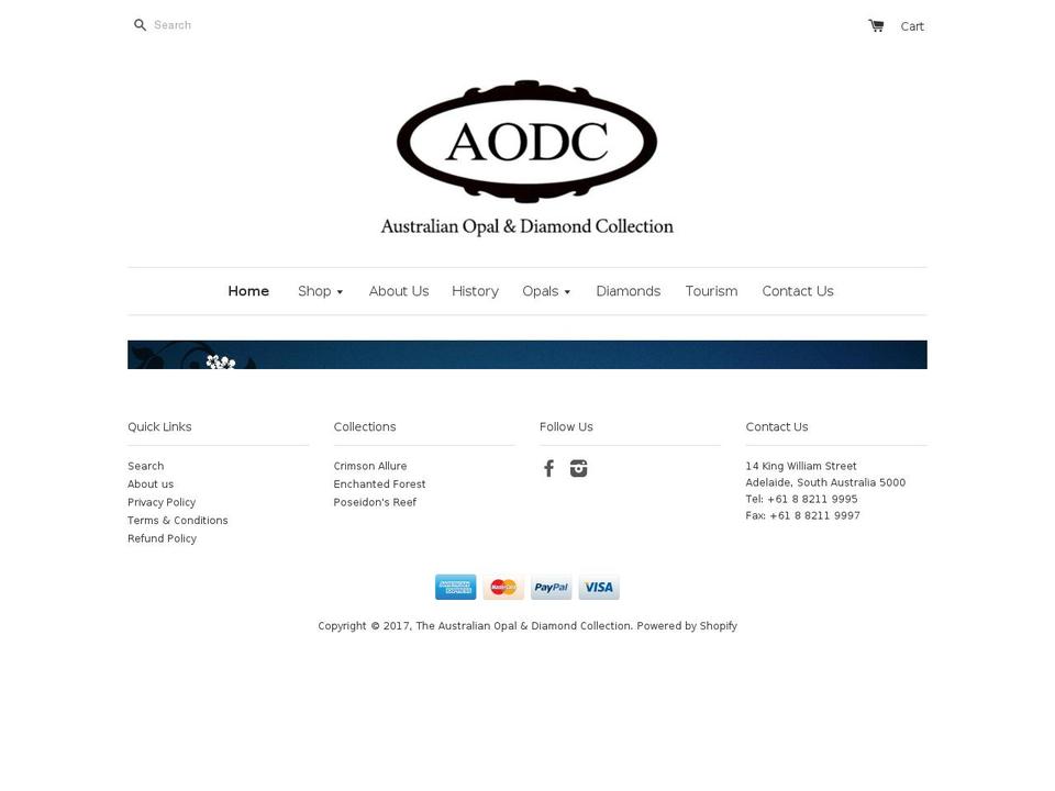 aodc.net.au shopify website screenshot