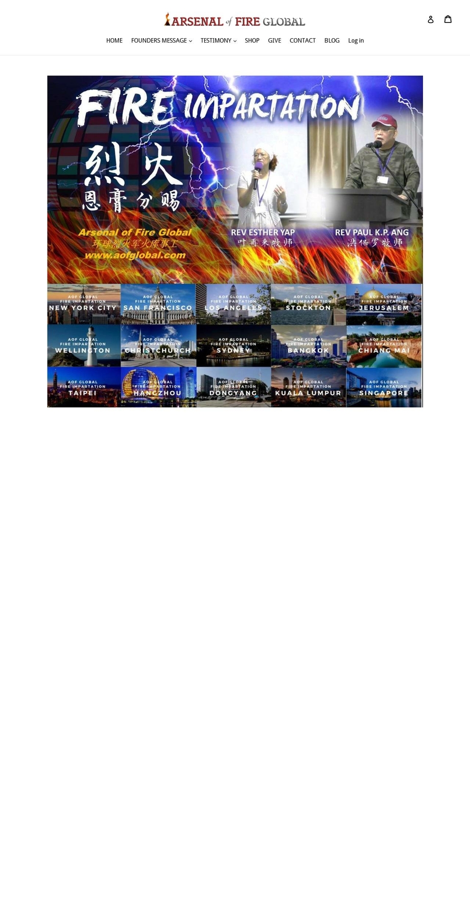 aofglobal.com — Shopify storefront screenshot