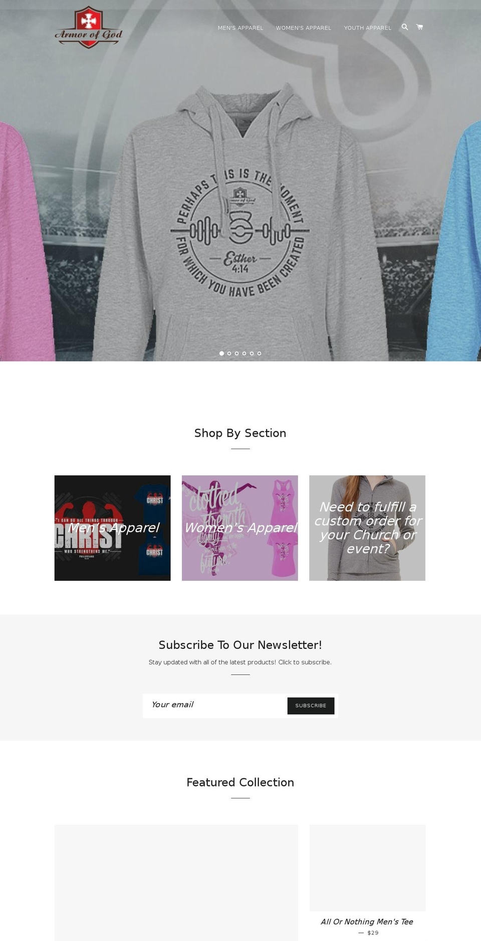 aogactive.com — Shopify storefront screenshot