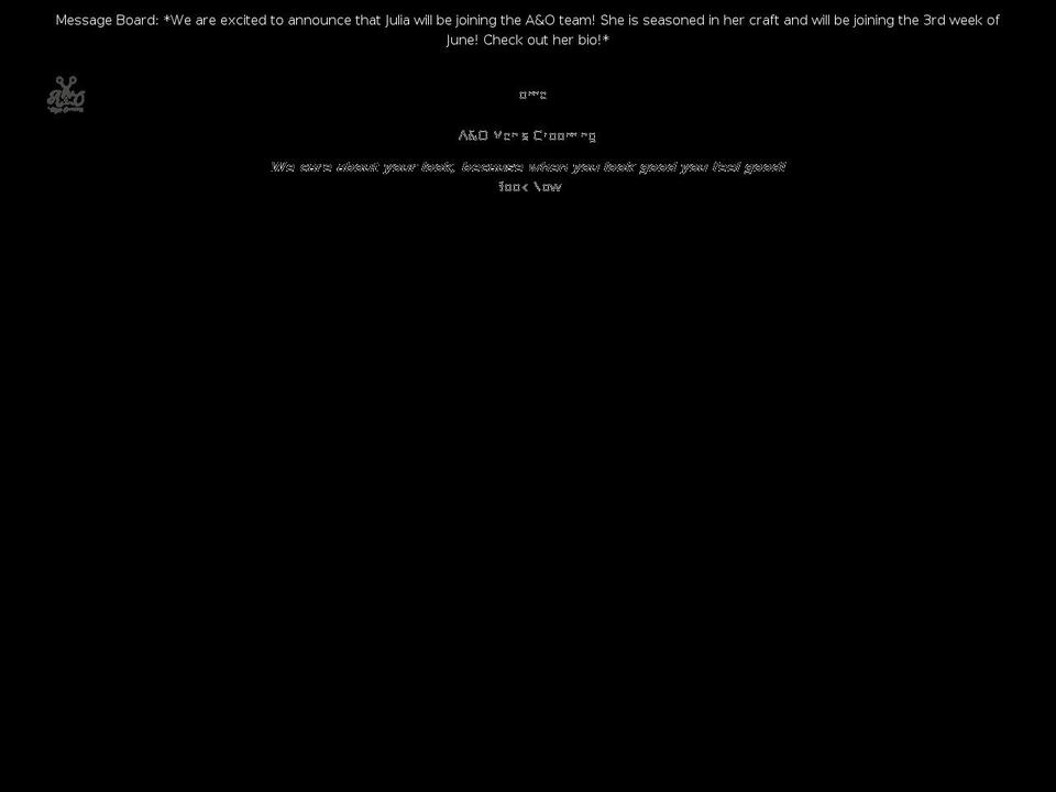 aomensgrooming.com shopify website screenshot