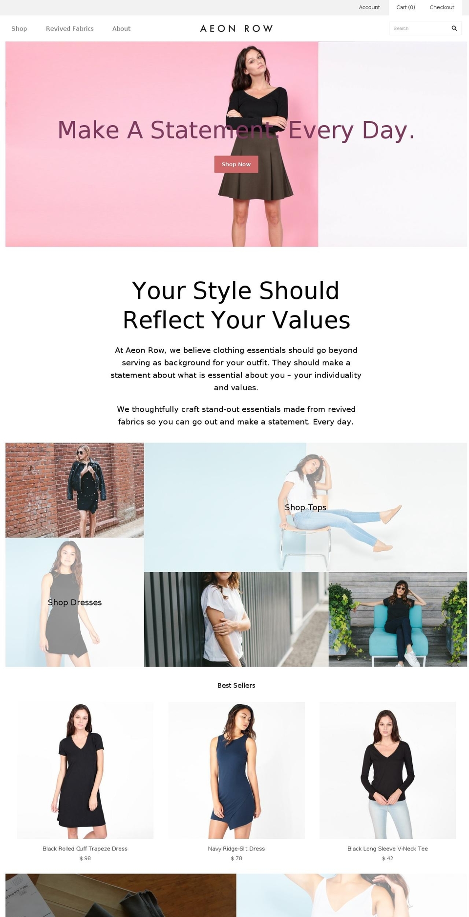 aonrow.com — Shopify storefront screenshot
