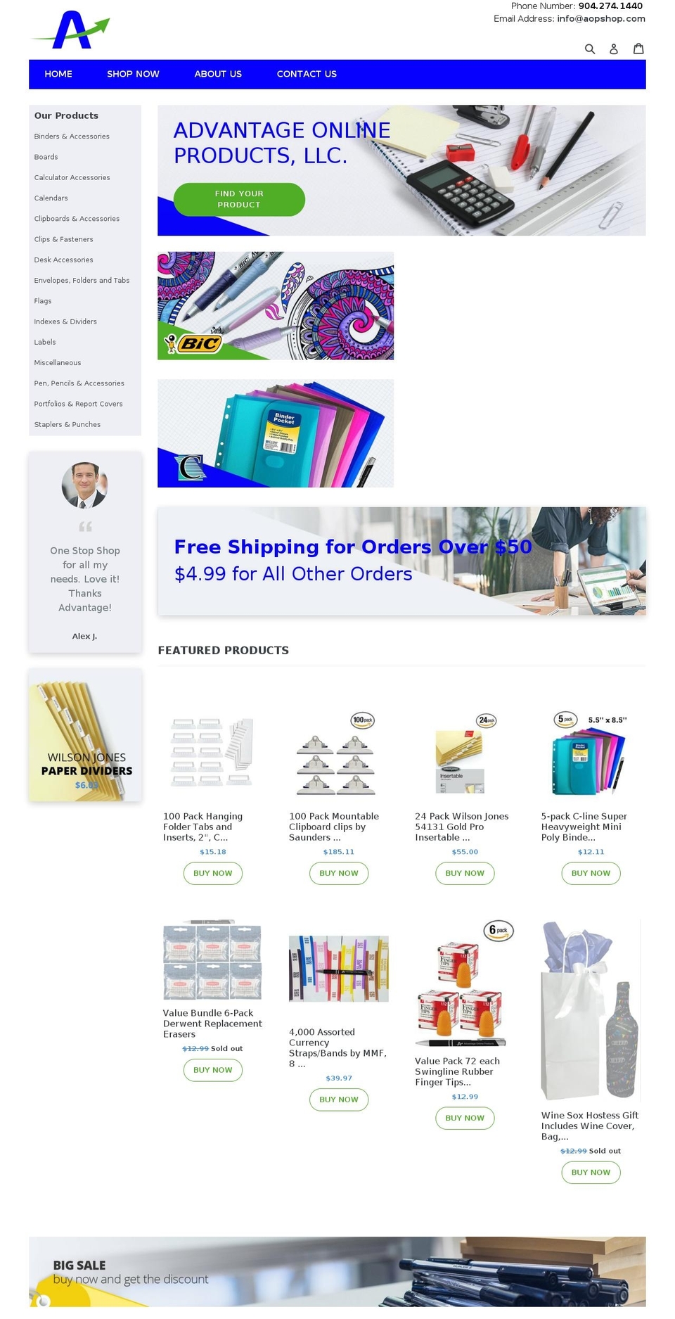 Production_Version_1.2 Shopify theme site example aopshop.com