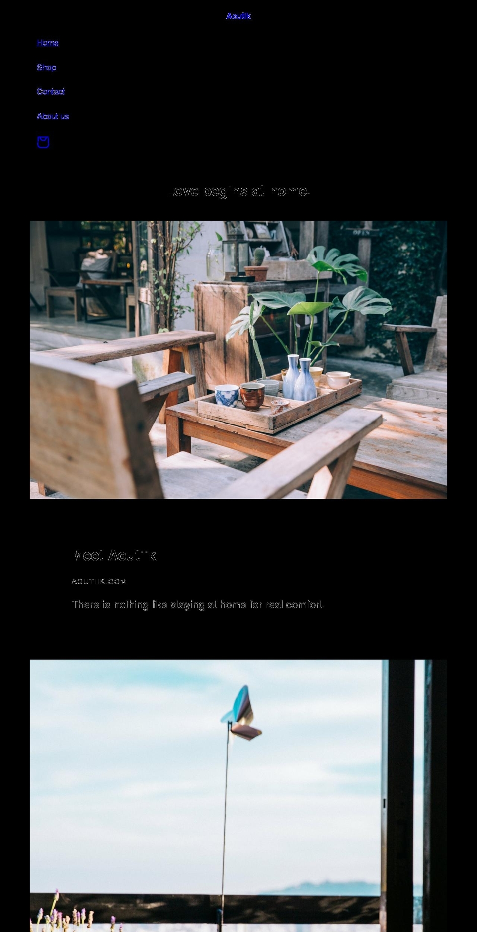 aoutik.com shopify website screenshot