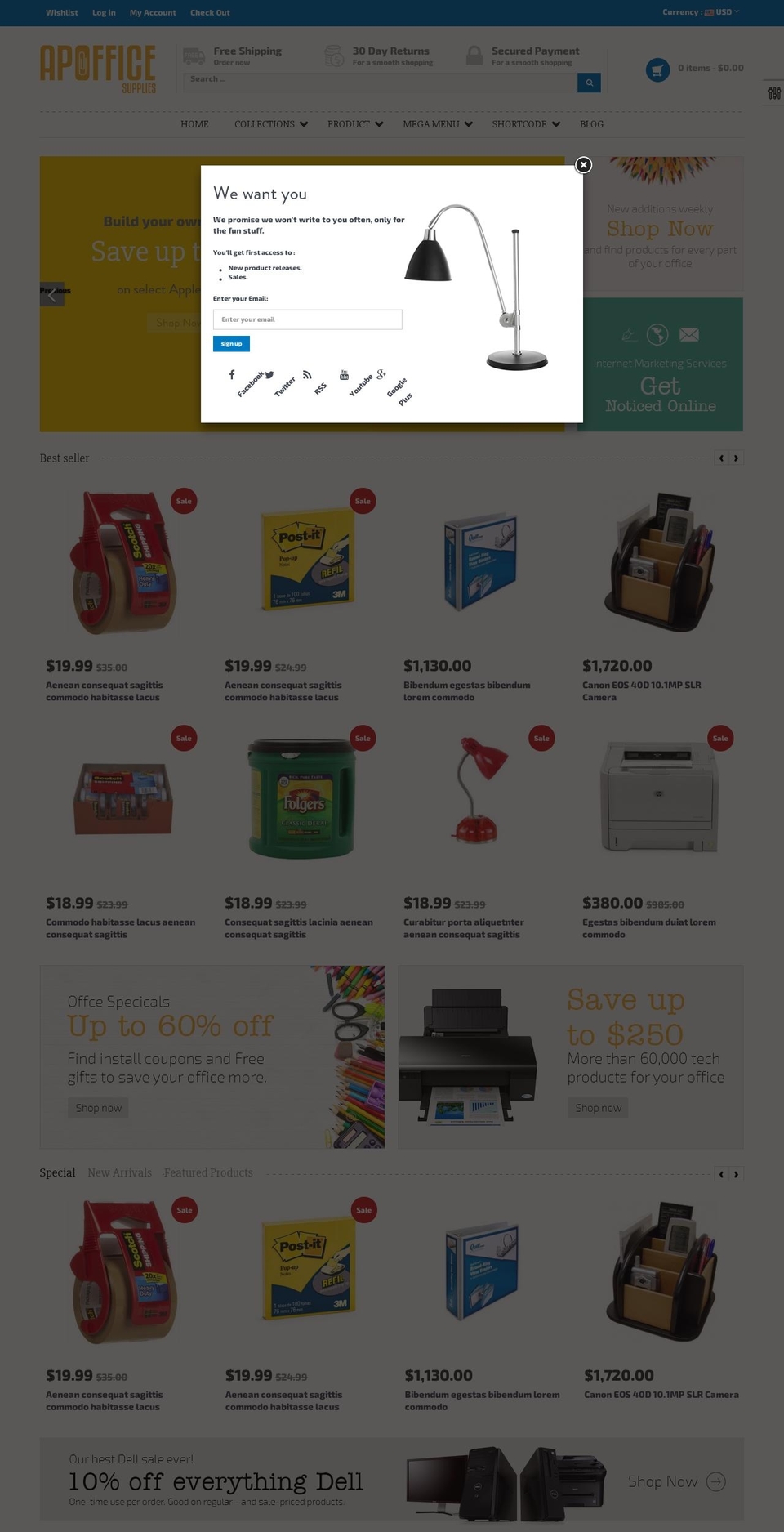 ap-office-store.myshopify.com shopify website screenshot