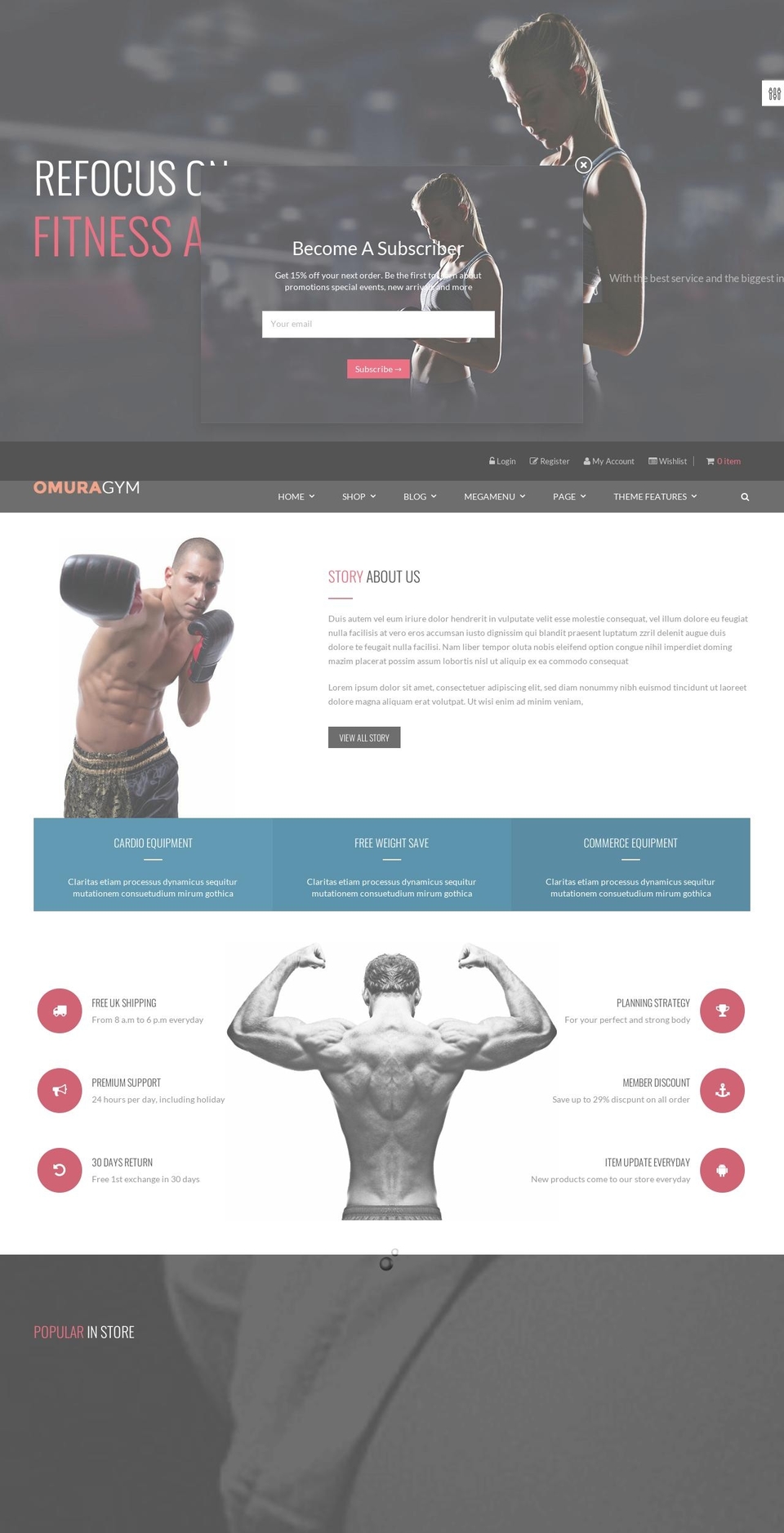 ap-omuragym.myshopify.com shopify website screenshot