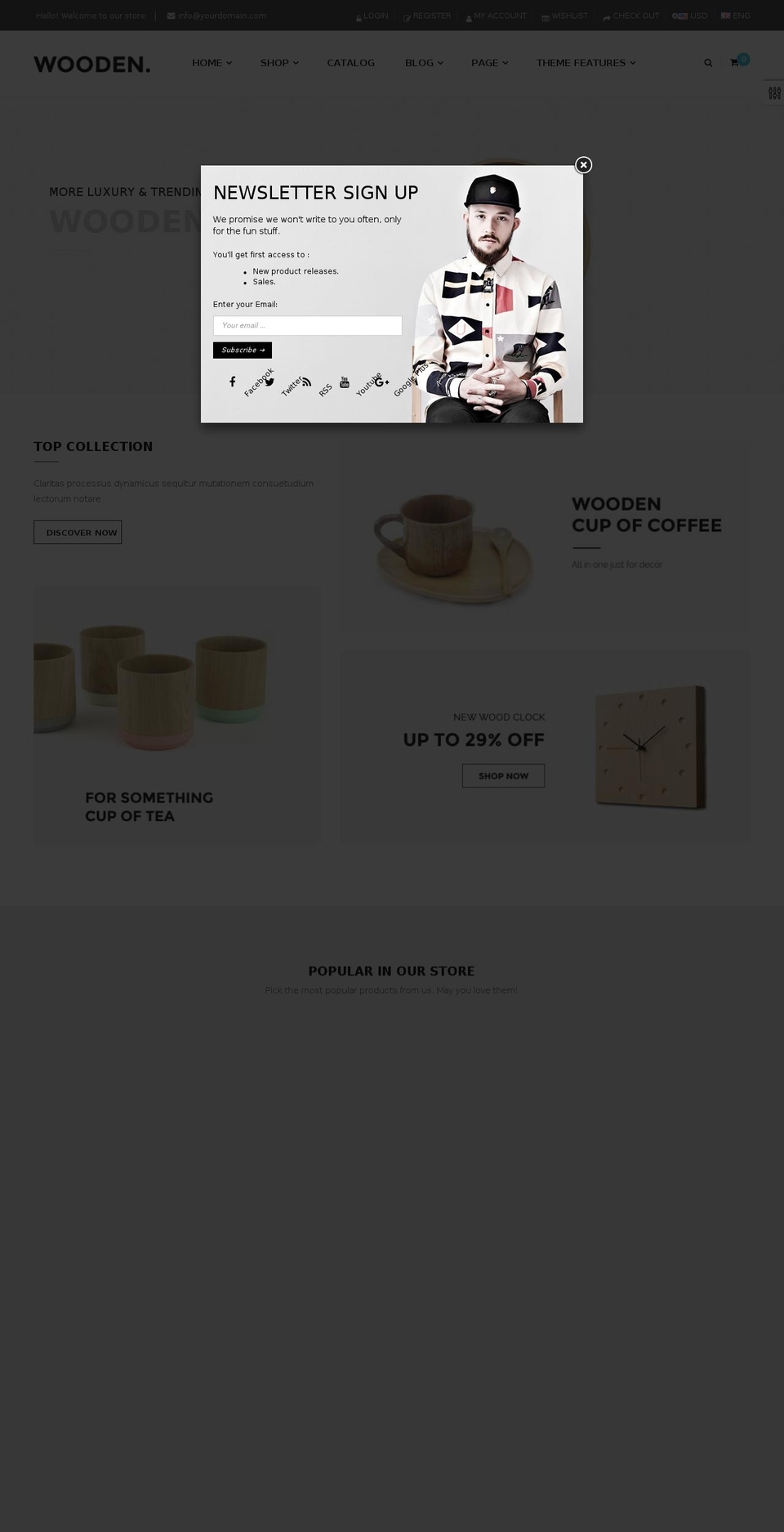 ap-wooden.myshopify.com shopify website screenshot