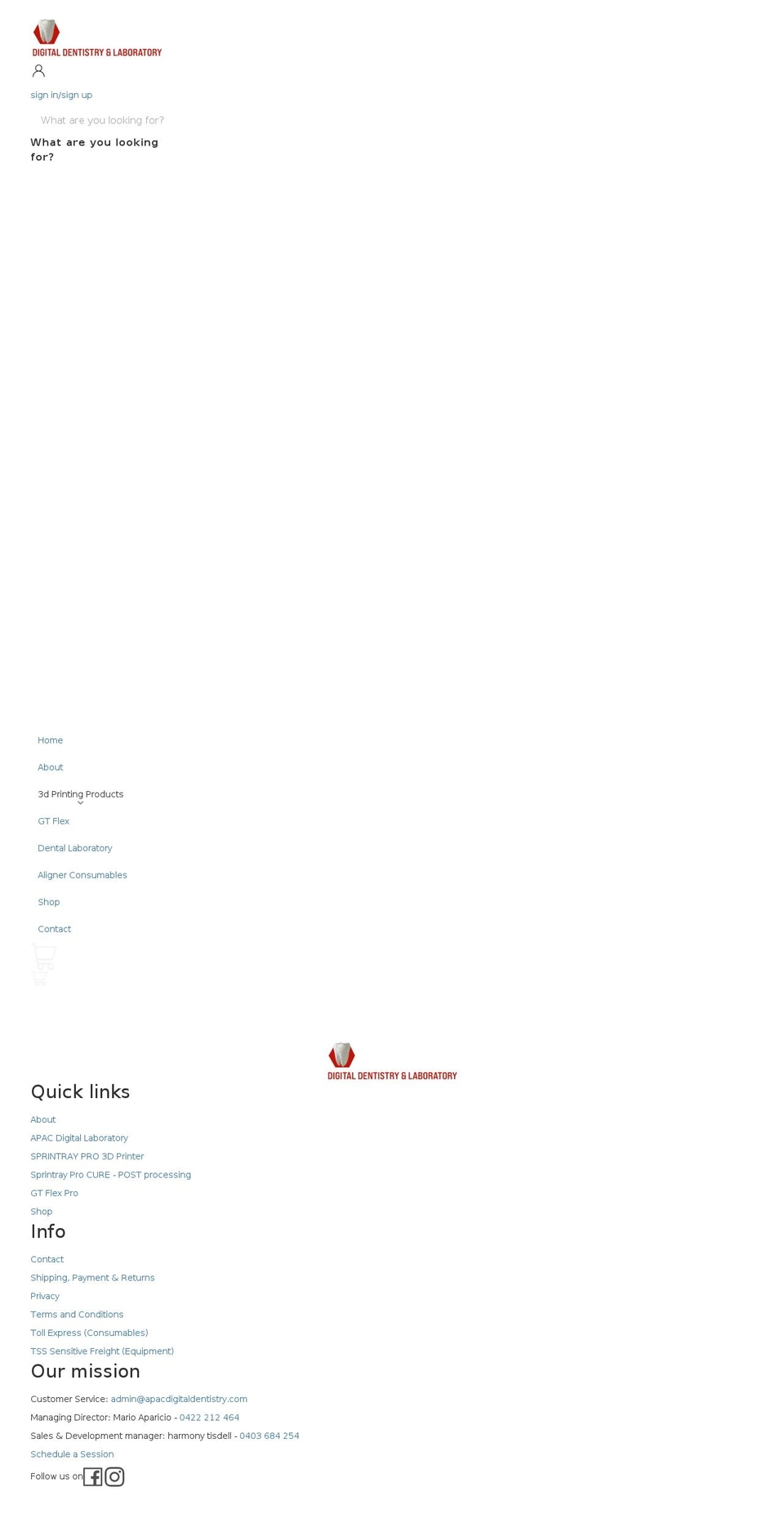 apacdigitaldentistry.com shopify website screenshot