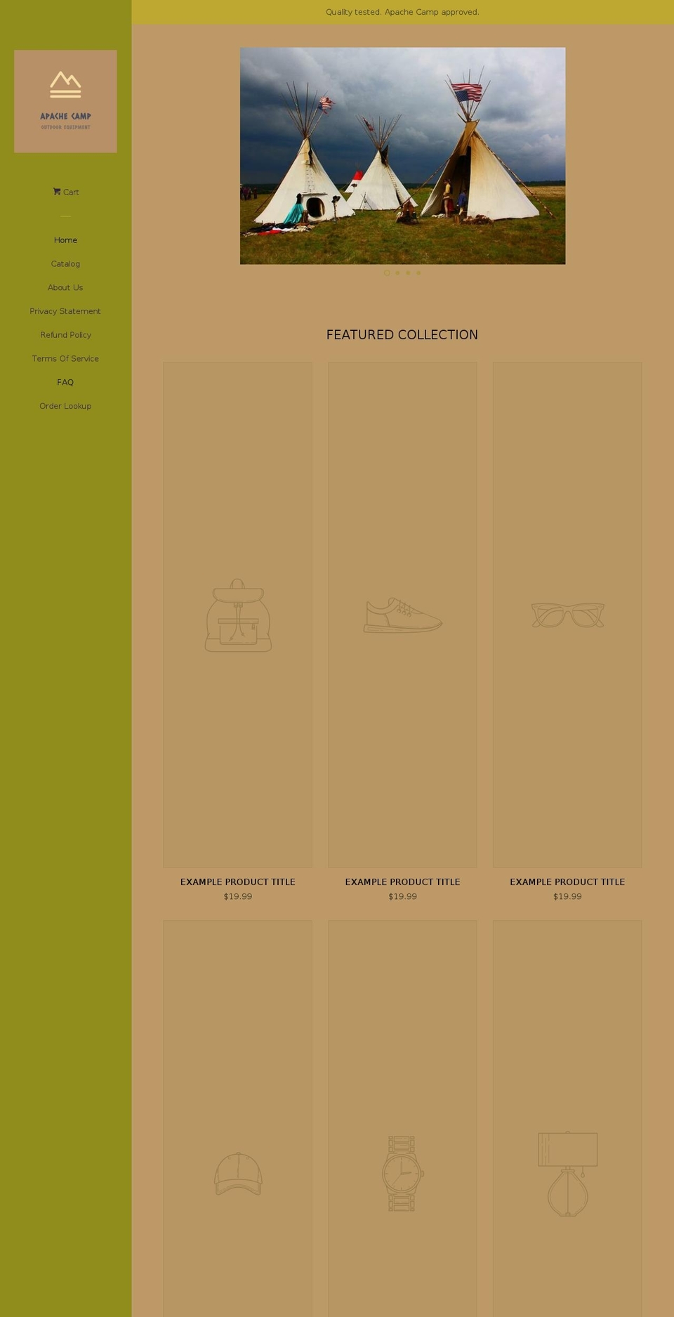 apachecamp.com — Shopify storefront screenshot