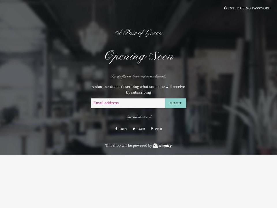 apairofgraces.com — Shopify storefront screenshot