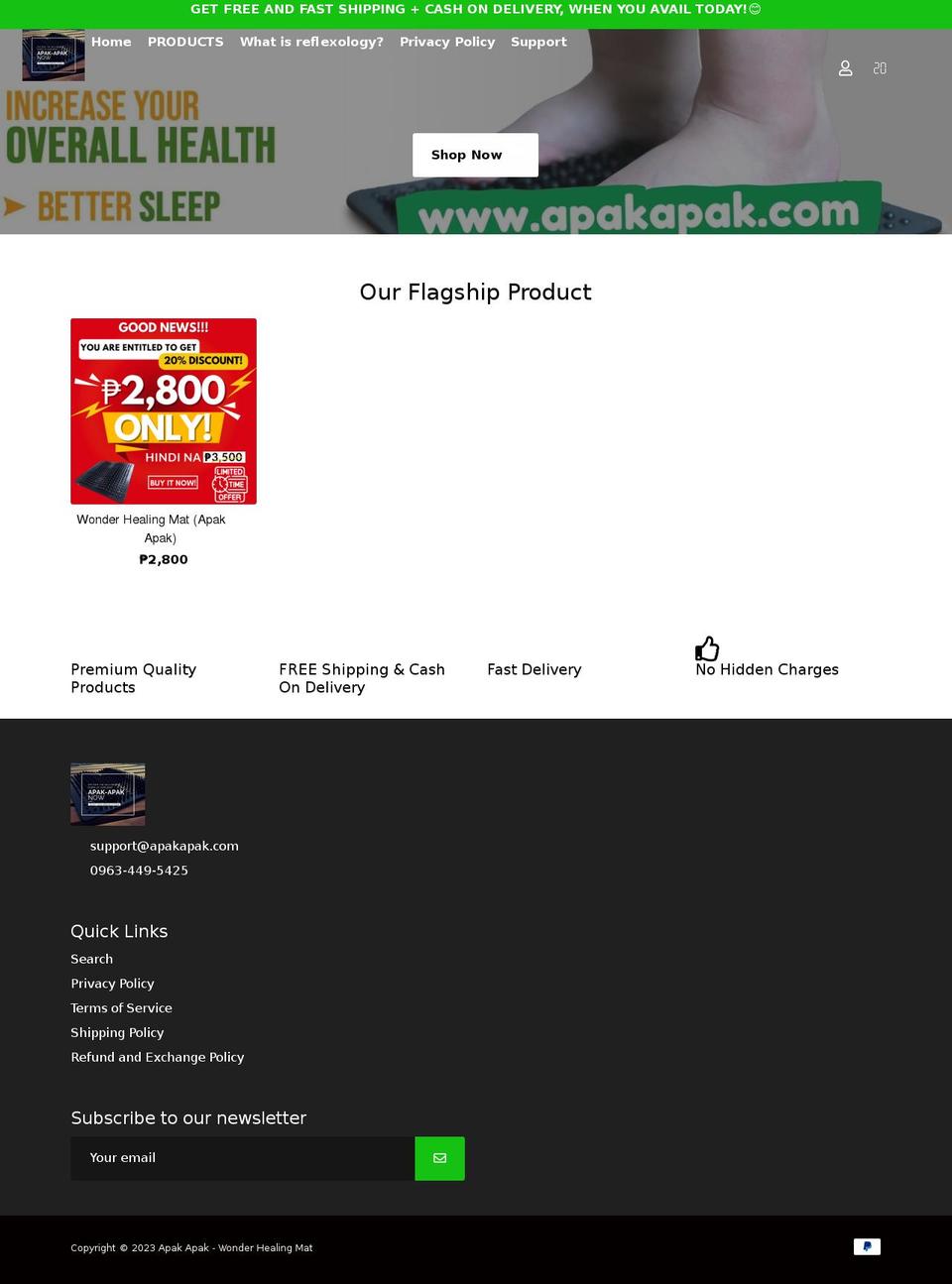 apakapak.com shopify website screenshot