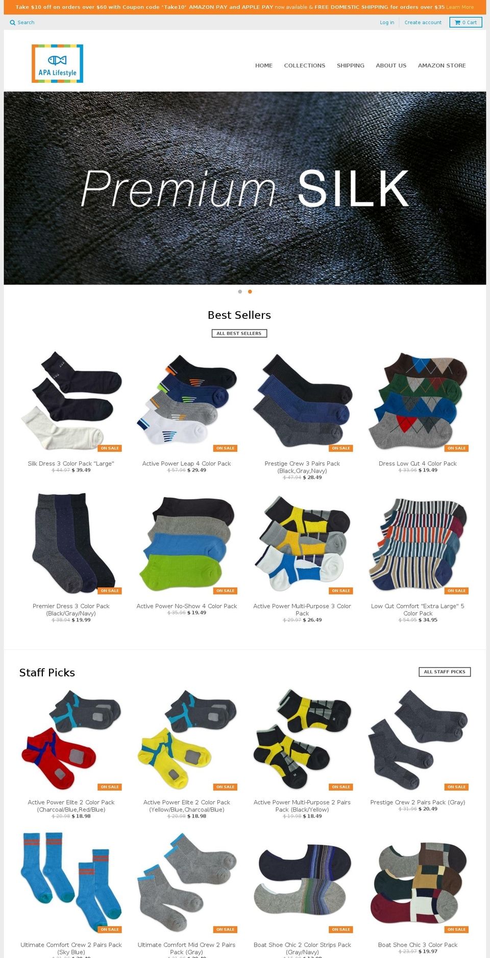apalifestyle.com shopify website screenshot