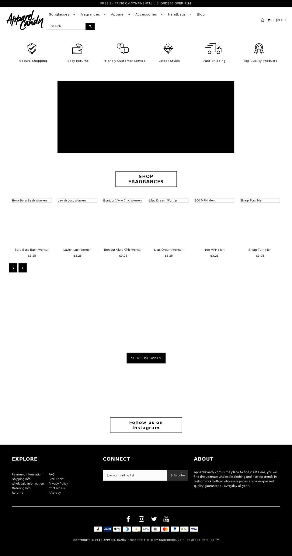 JAMEs (Afterpay Edits) Shopify theme site example aparalcandy.com