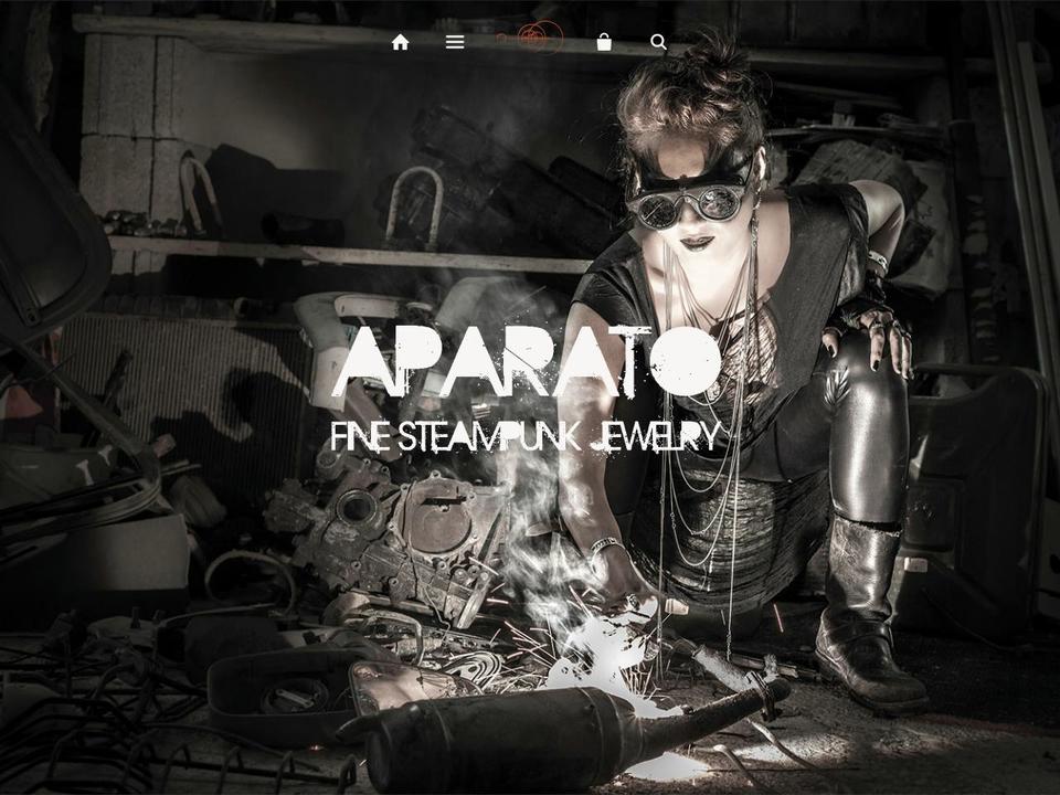 aparatojewelry.com shopify website screenshot