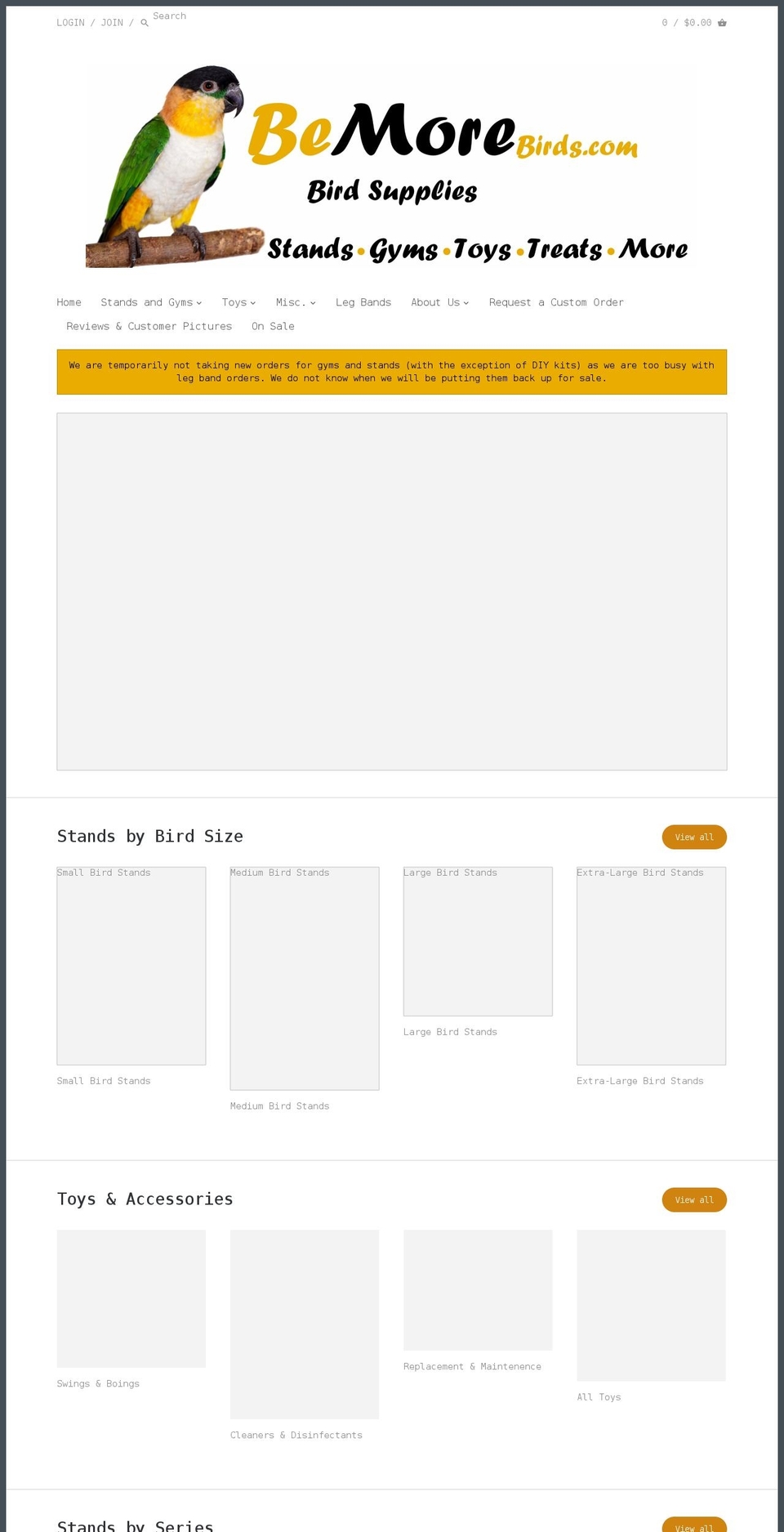 aparrotshouldplay.com — Shopify storefront screenshot