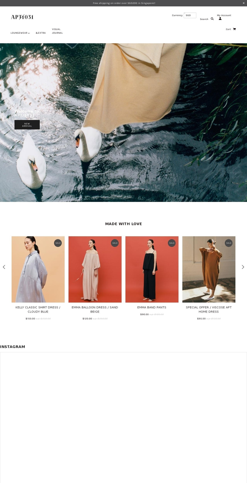 apartment-1031.com — Shopify storefront screenshot