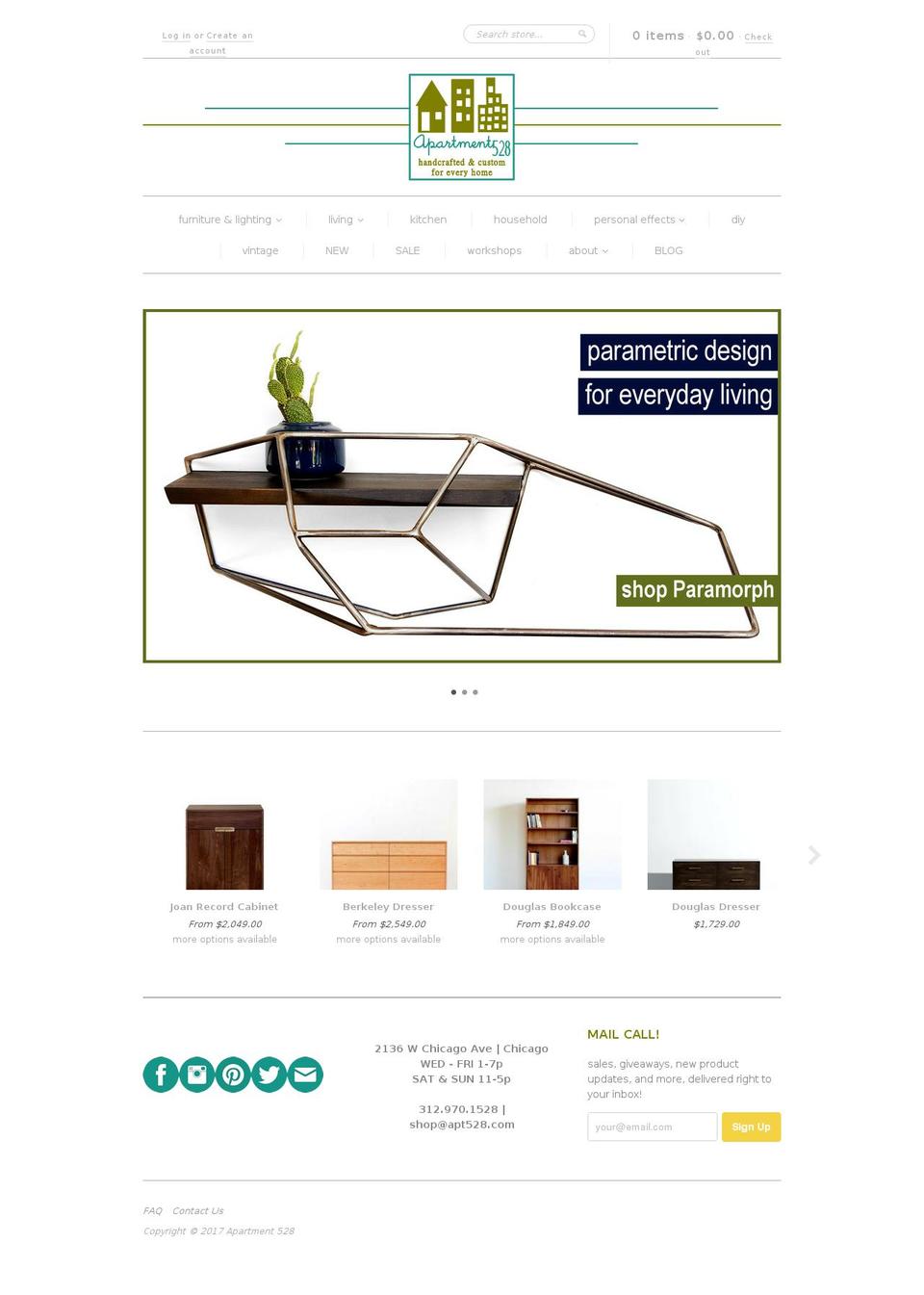 apartment-528.com shopify website screenshot