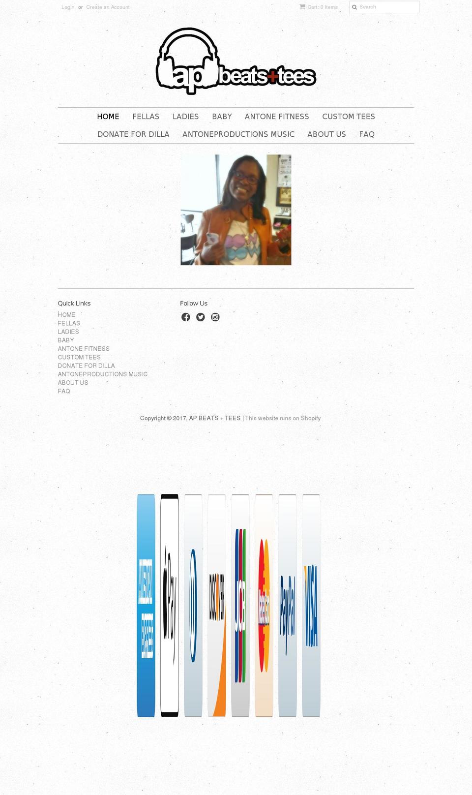 apbeatstees.com shopify website screenshot