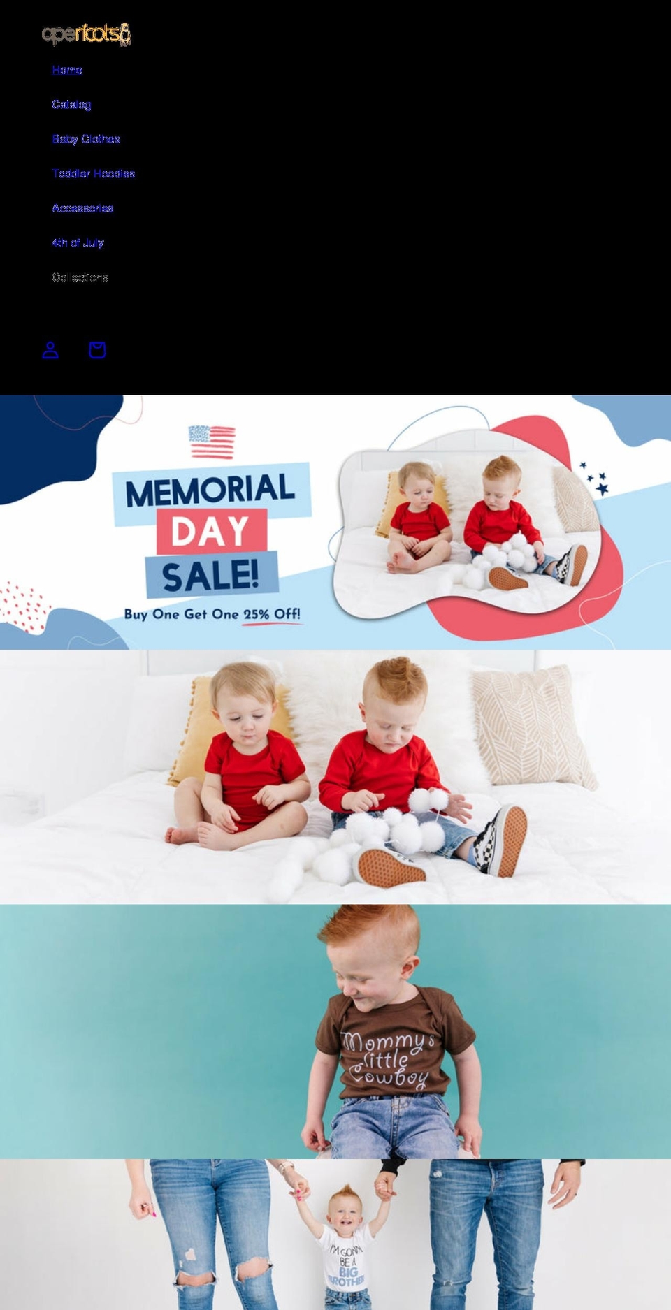 apericots.com shopify website screenshot