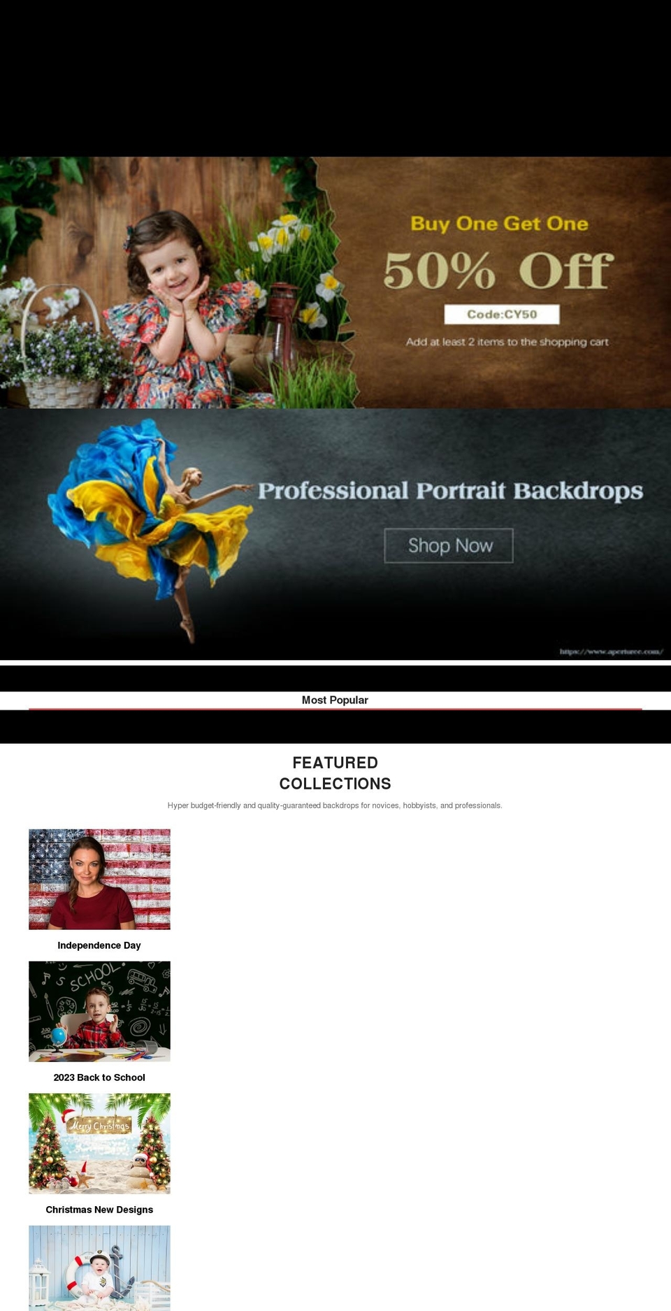 aperturee.com shopify website screenshot
