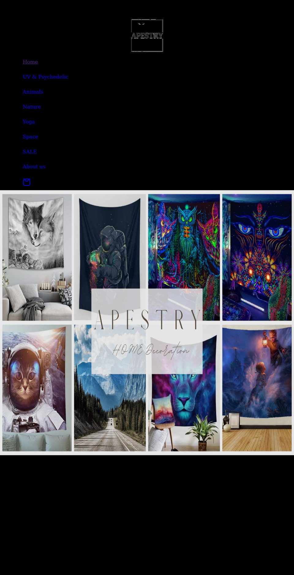 apestry.com shopify website screenshot