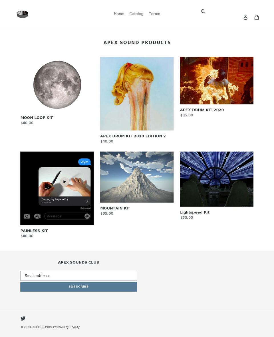 apex-martin.com shopify website screenshot