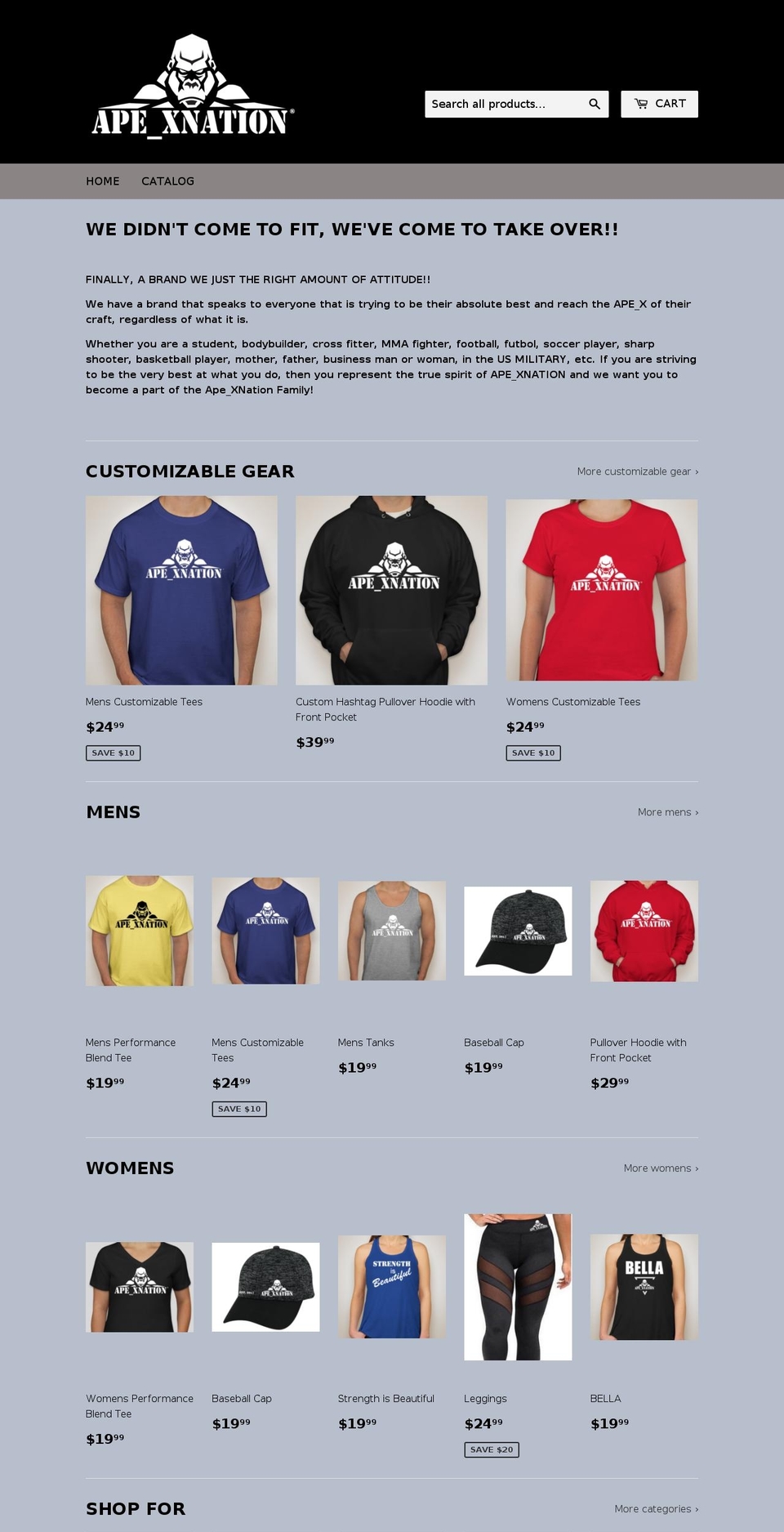 apexnation.org shopify website screenshot