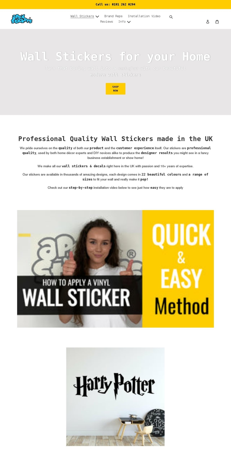 Apex Stickers Live theme - Analyzify -- Shopify theme site example apexstickers.co.uk