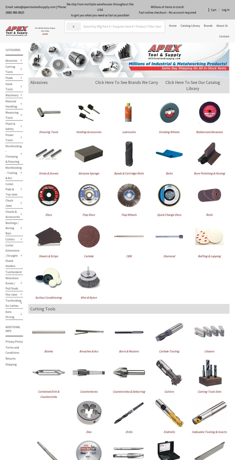 Theme transfer Shopify theme site example apextoolandsupply.com