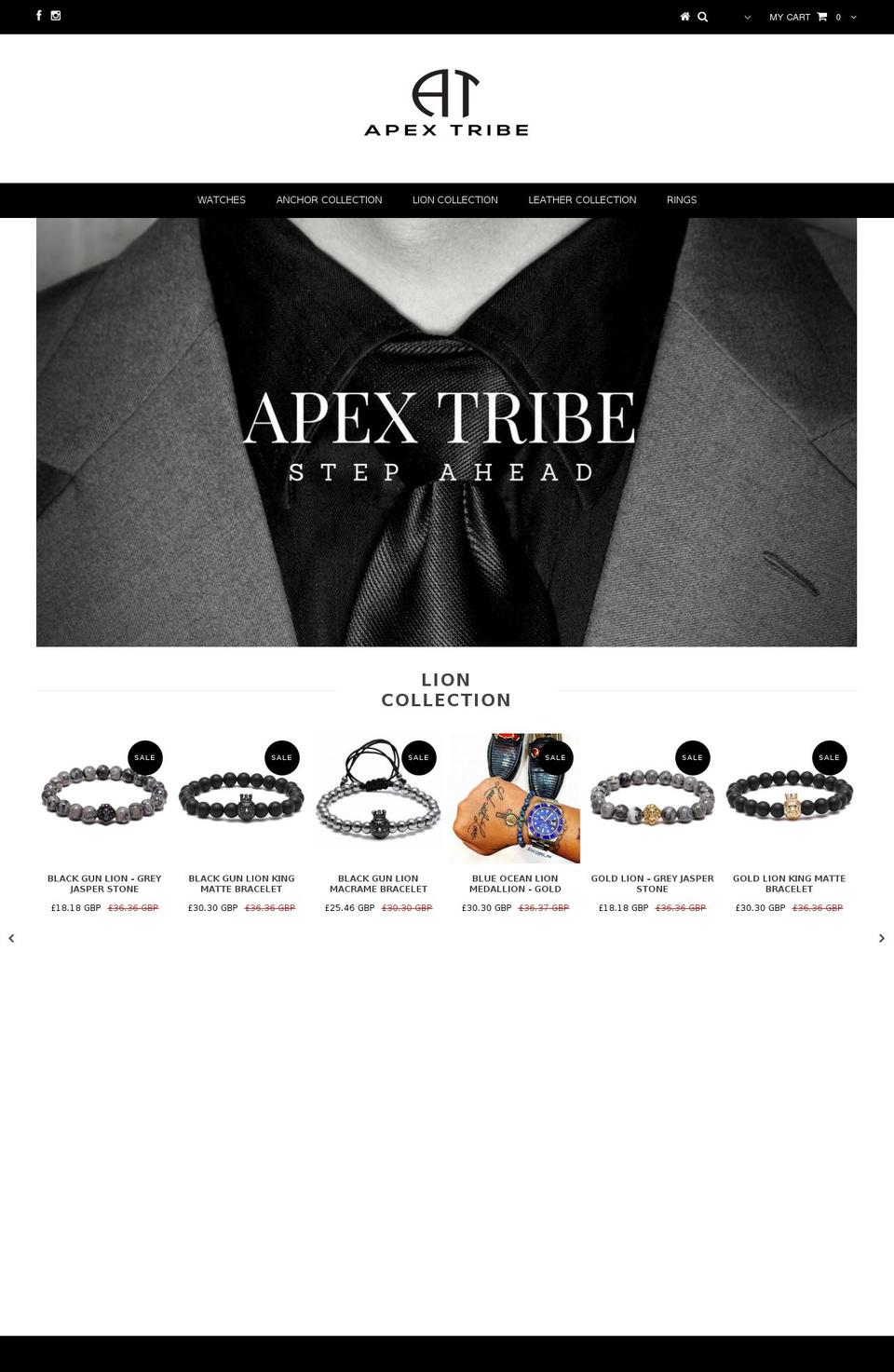 apextribe.com shopify website screenshot