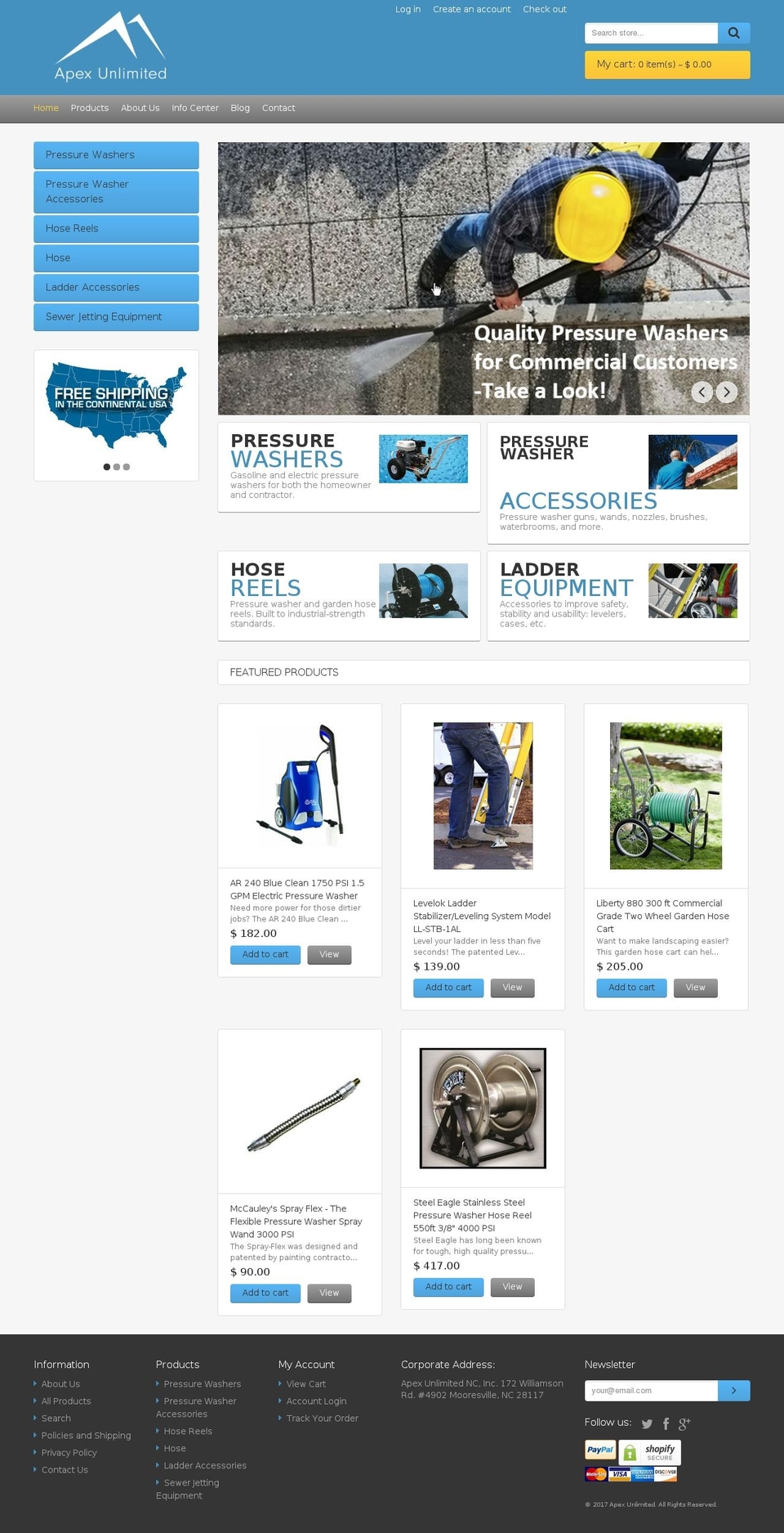 theme033 Shopify theme site example apexunlimitedhq.com