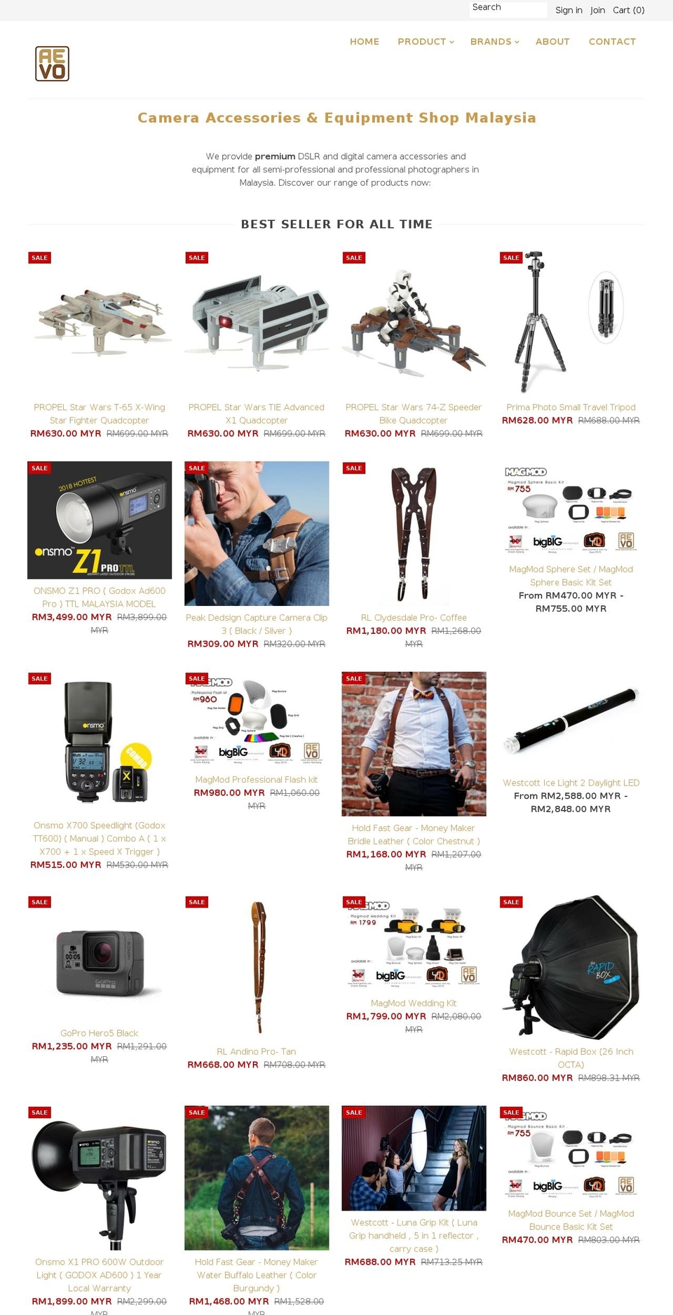 apgphotostore.com — Shopify storefront screenshot