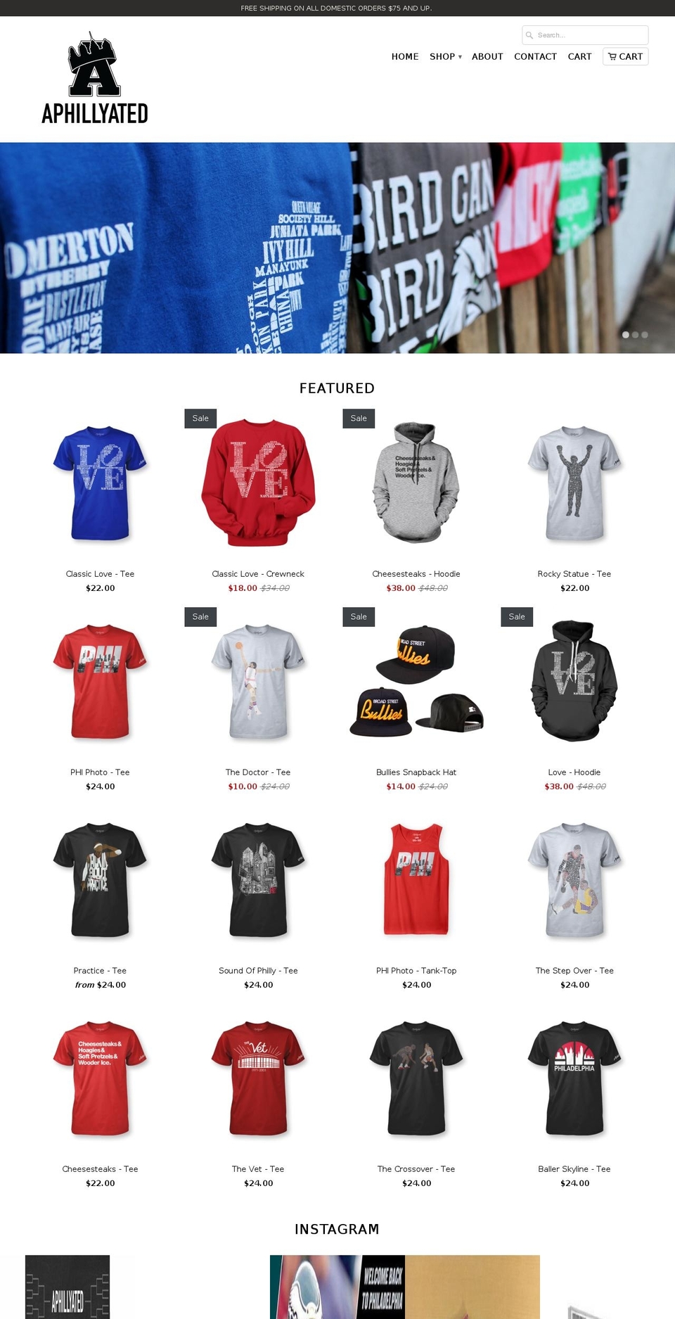 aphillyated.co shopify website screenshot