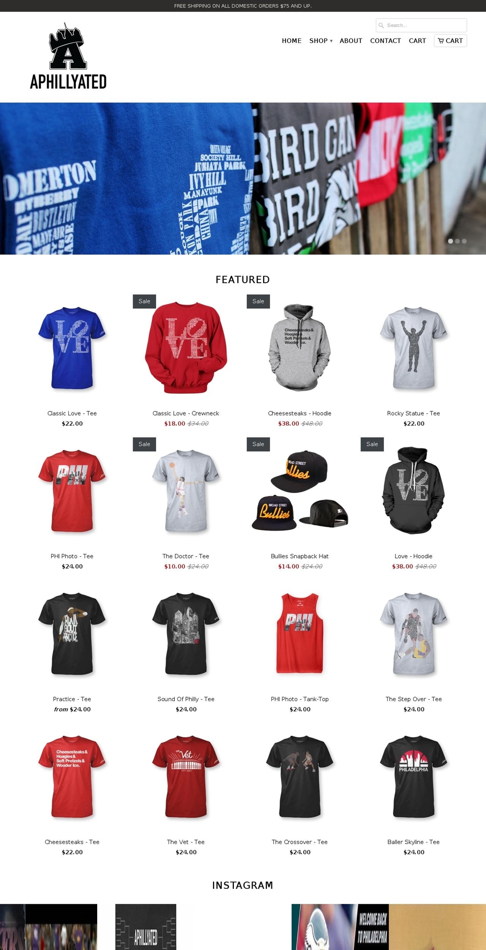 aphillyates.com shopify website screenshot