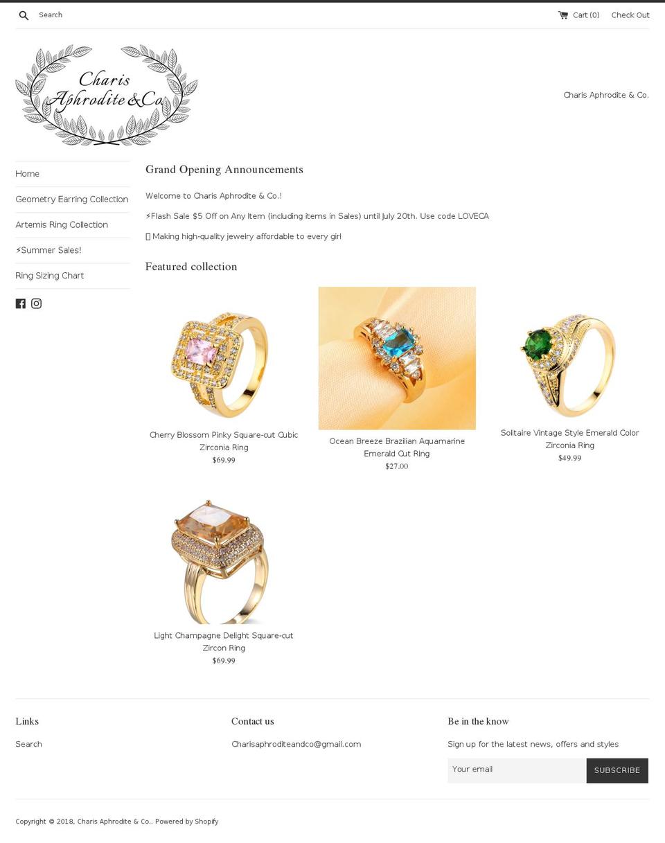 aphroditeandco.online shopify website screenshot