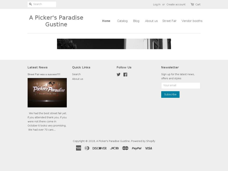 apickersparadisegustine.com — Shopify storefront screenshot