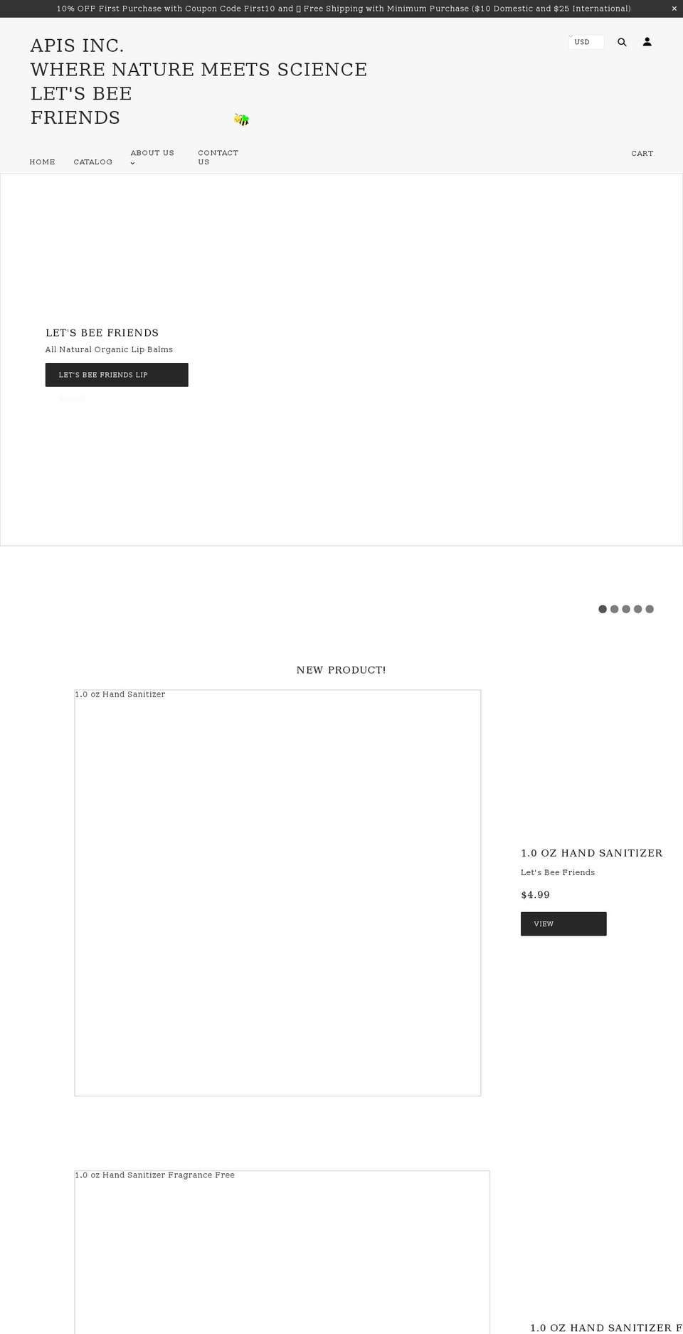 apishome.com shopify website screenshot