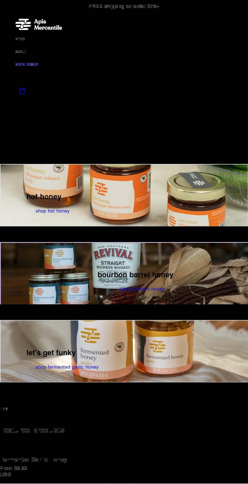 apismercantile.com shopify website screenshot