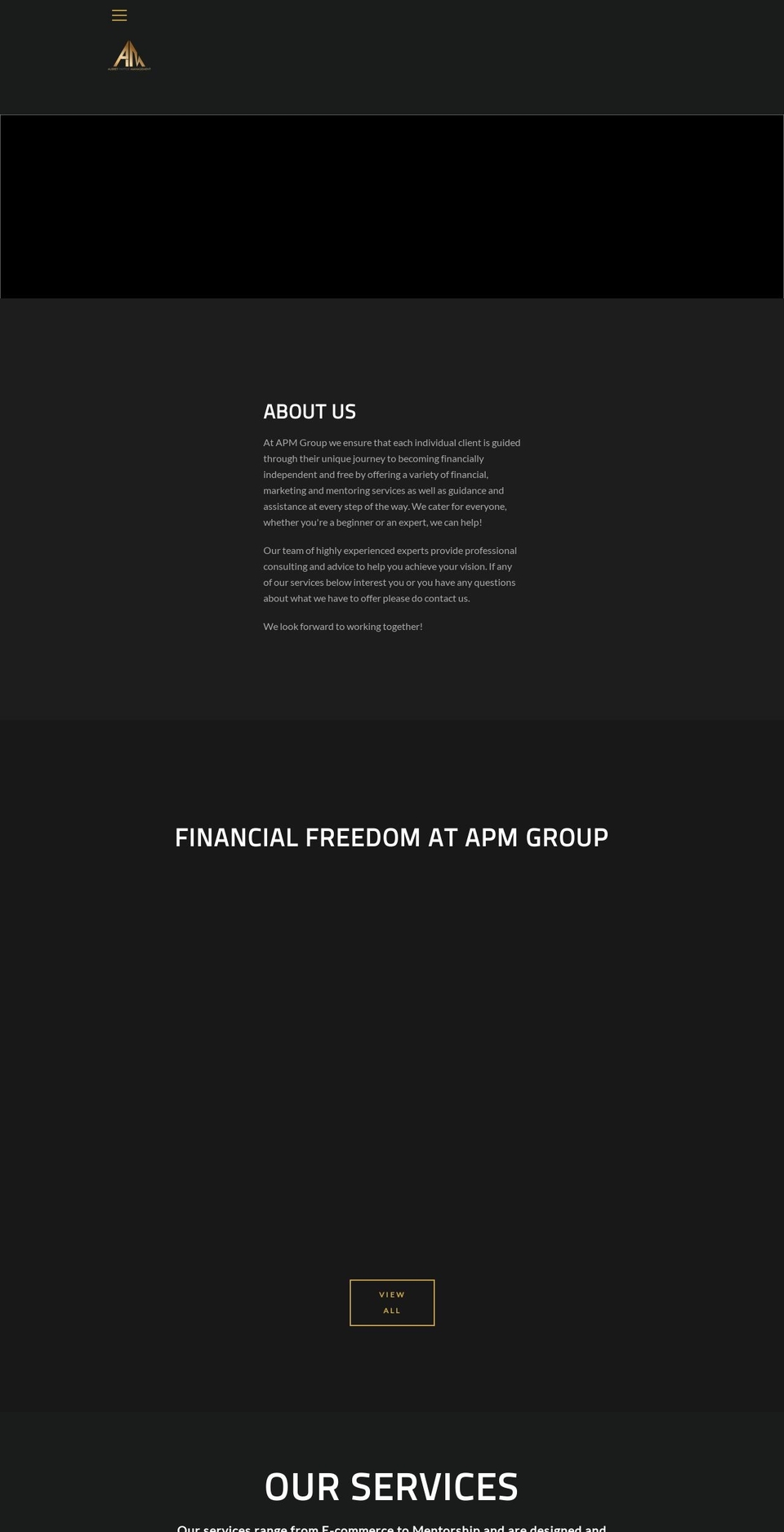 apmanagementgroup.co.uk shopify website screenshot