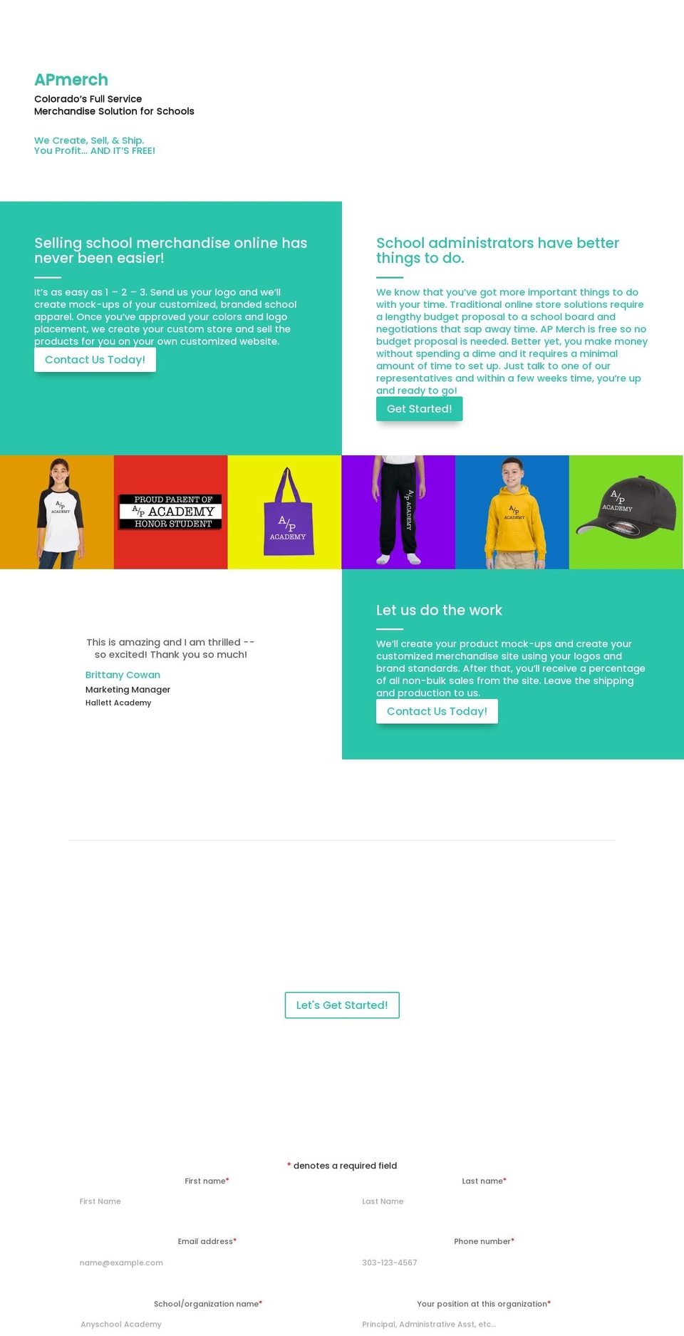 apmerch.com — Shopify storefront screenshot