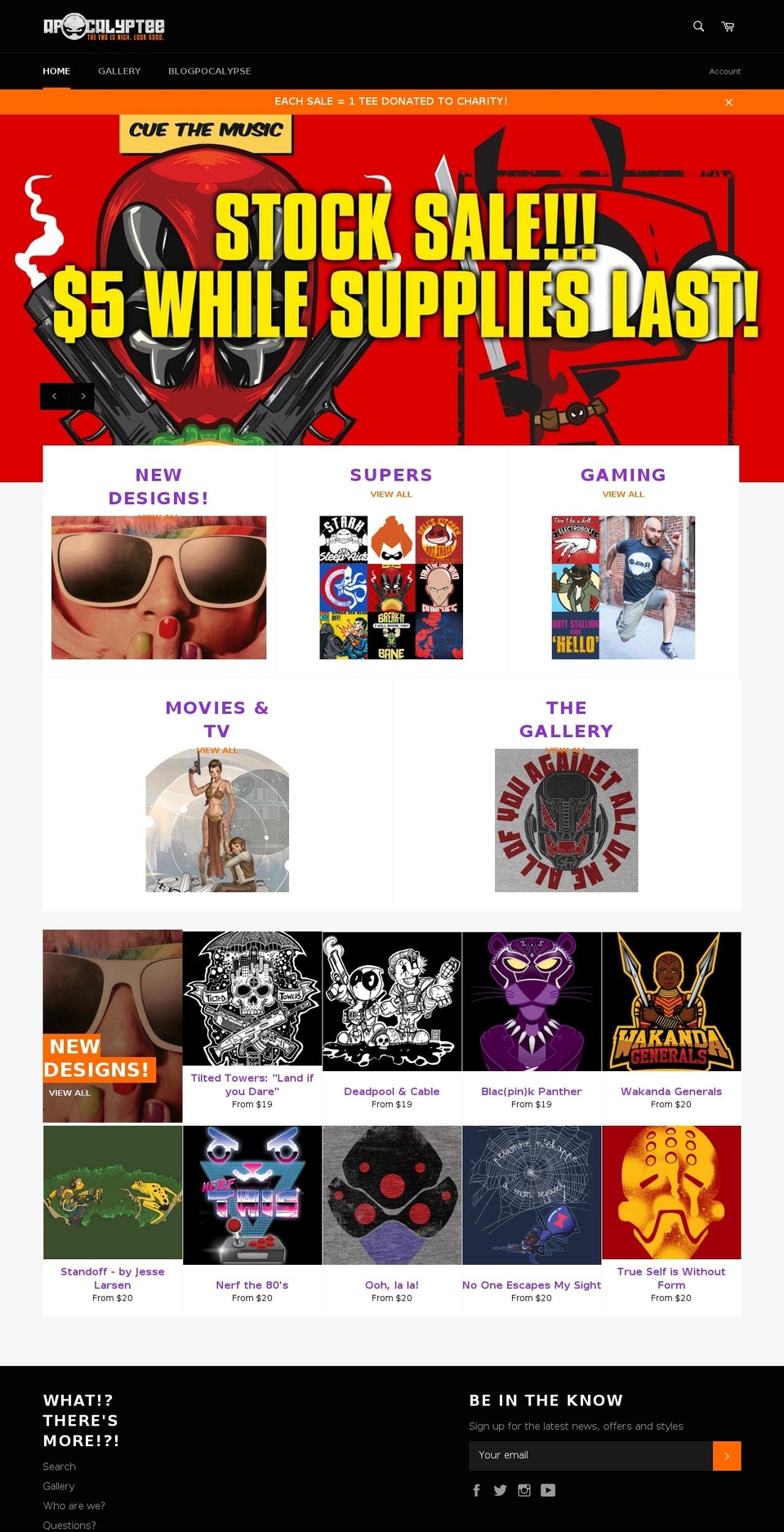 apocalyptee.com — Shopify storefront screenshot