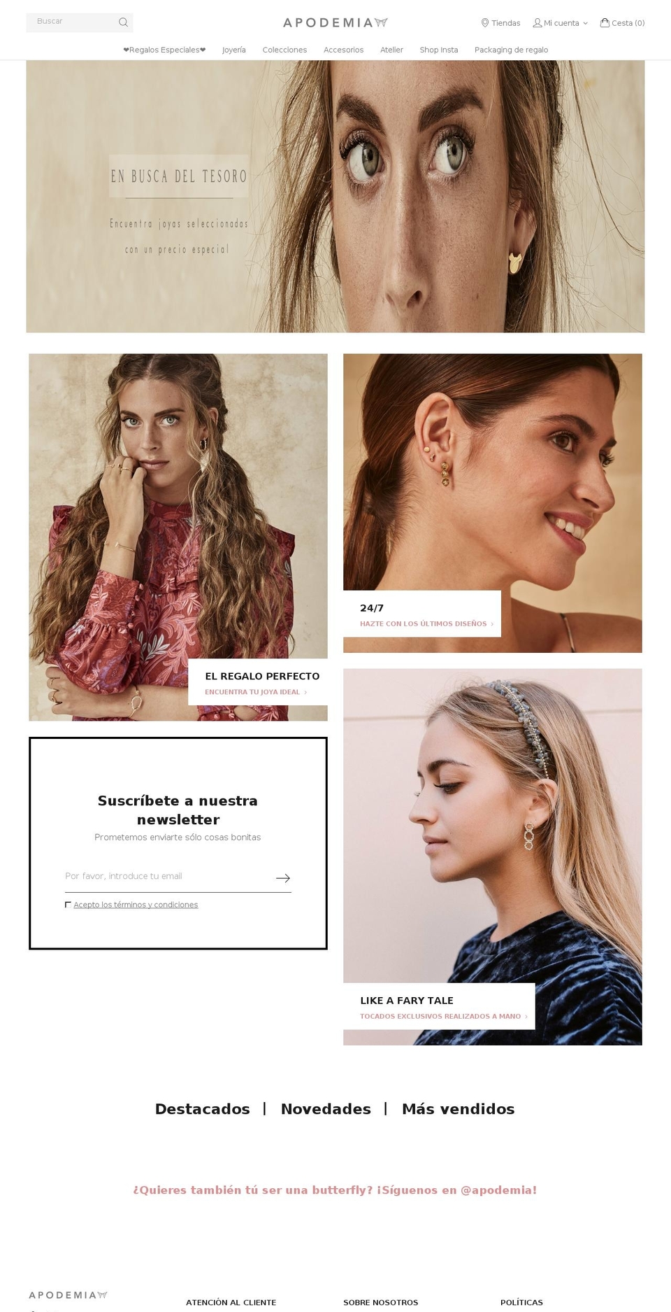 apodemia.com — Shopify storefront screenshot