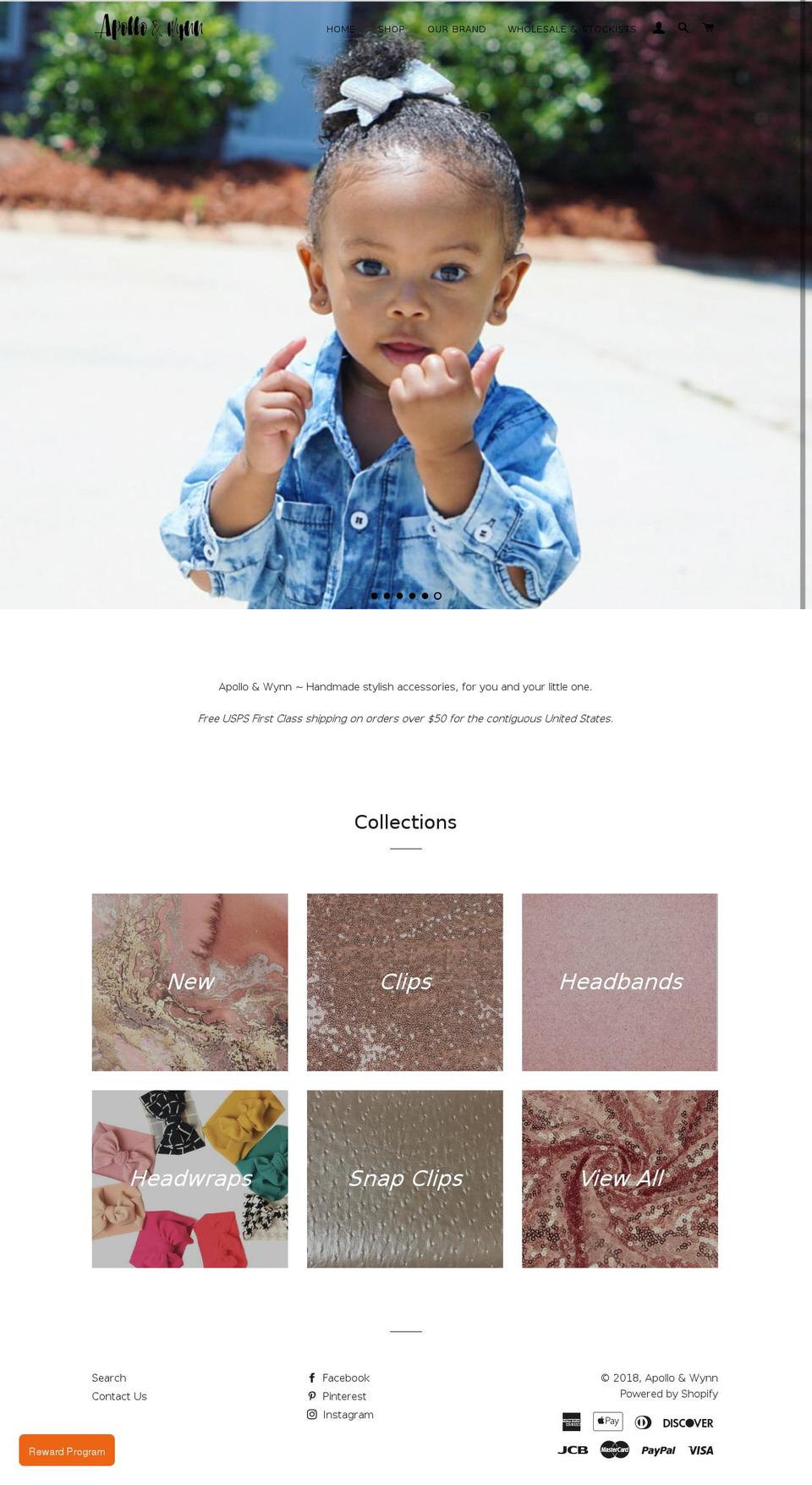 apolloandwynn.com shopify website screenshot