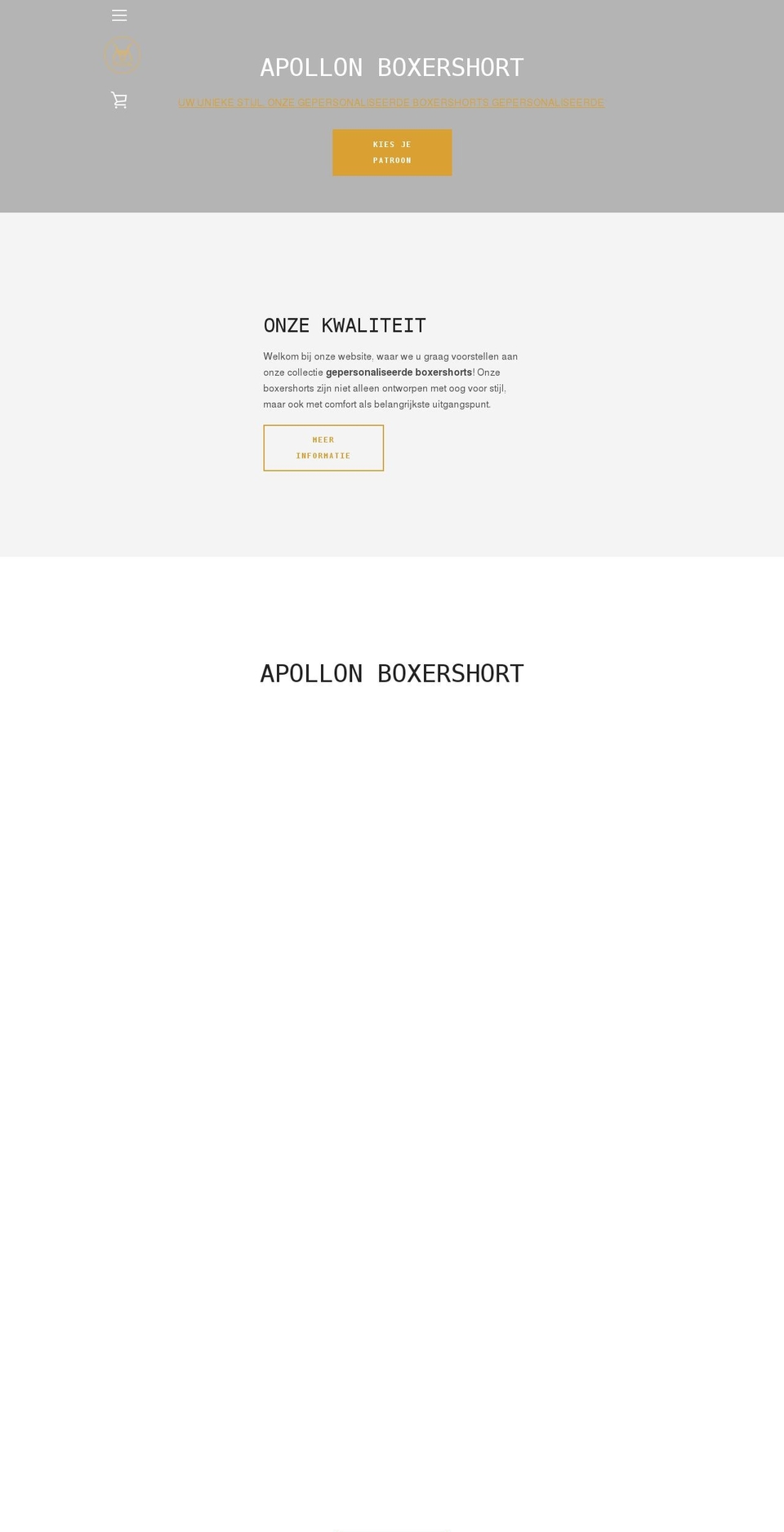 apollon.fashion shopify website screenshot