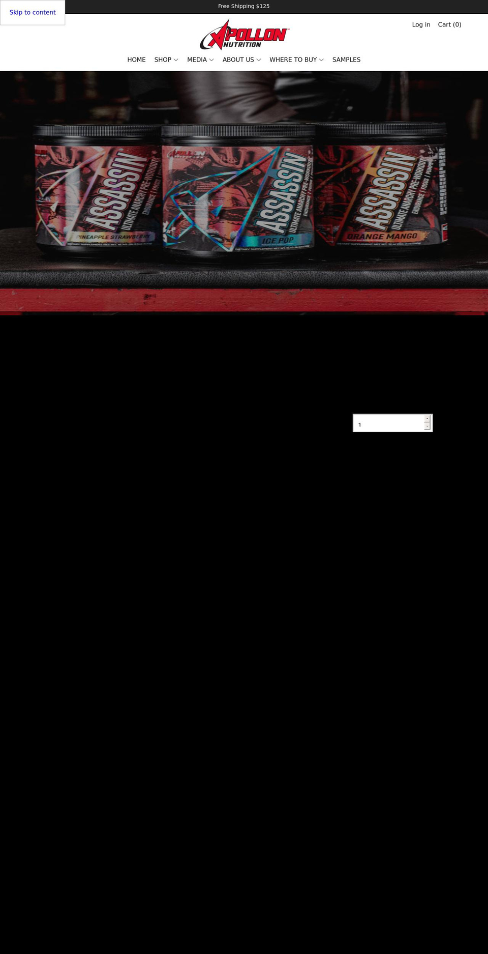 apollonnutrition.com shopify website screenshot