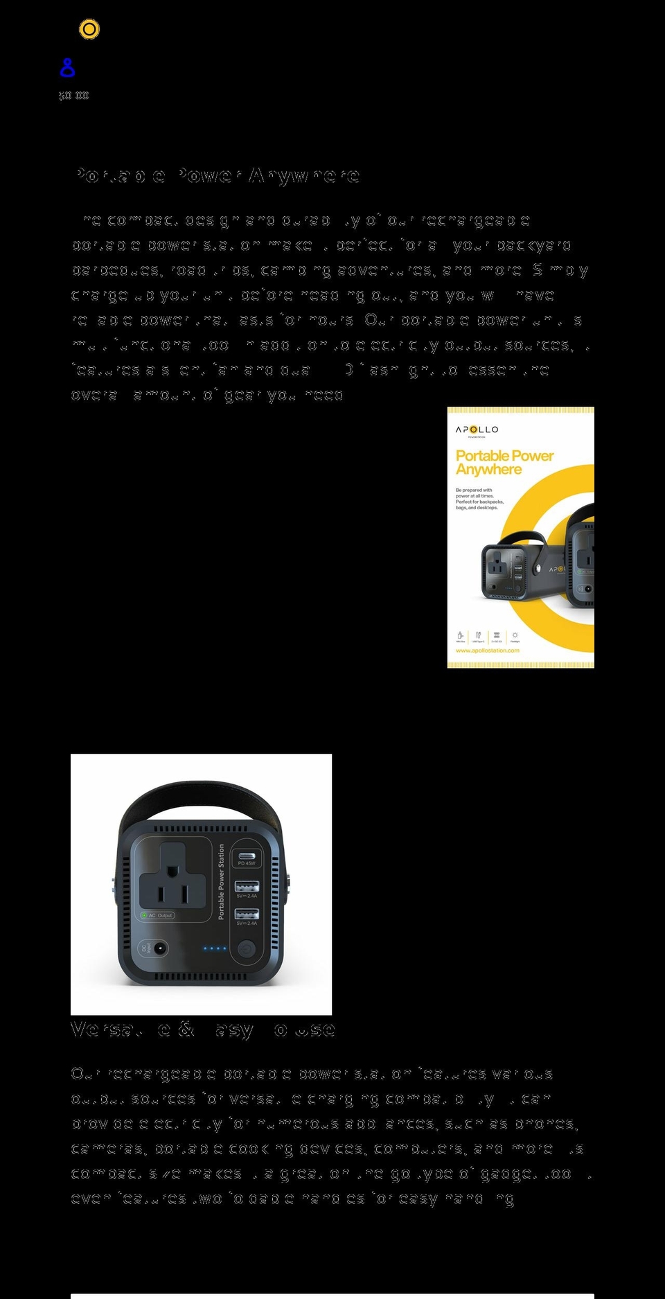 apollopowerstation.com shopify website screenshot