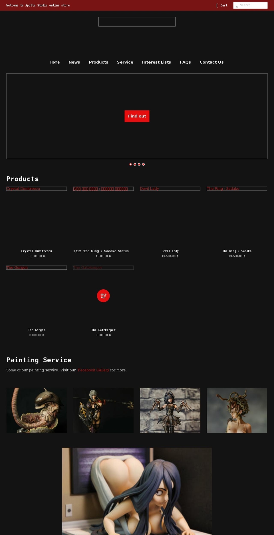 apollostudioth.com shopify website screenshot