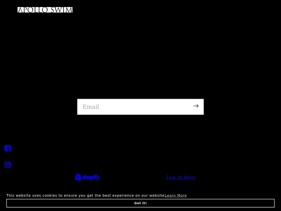 apolloswim.com shopify website screenshot