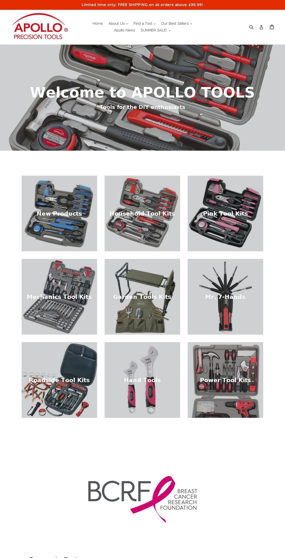 apollotools.com — Shopify storefront screenshot