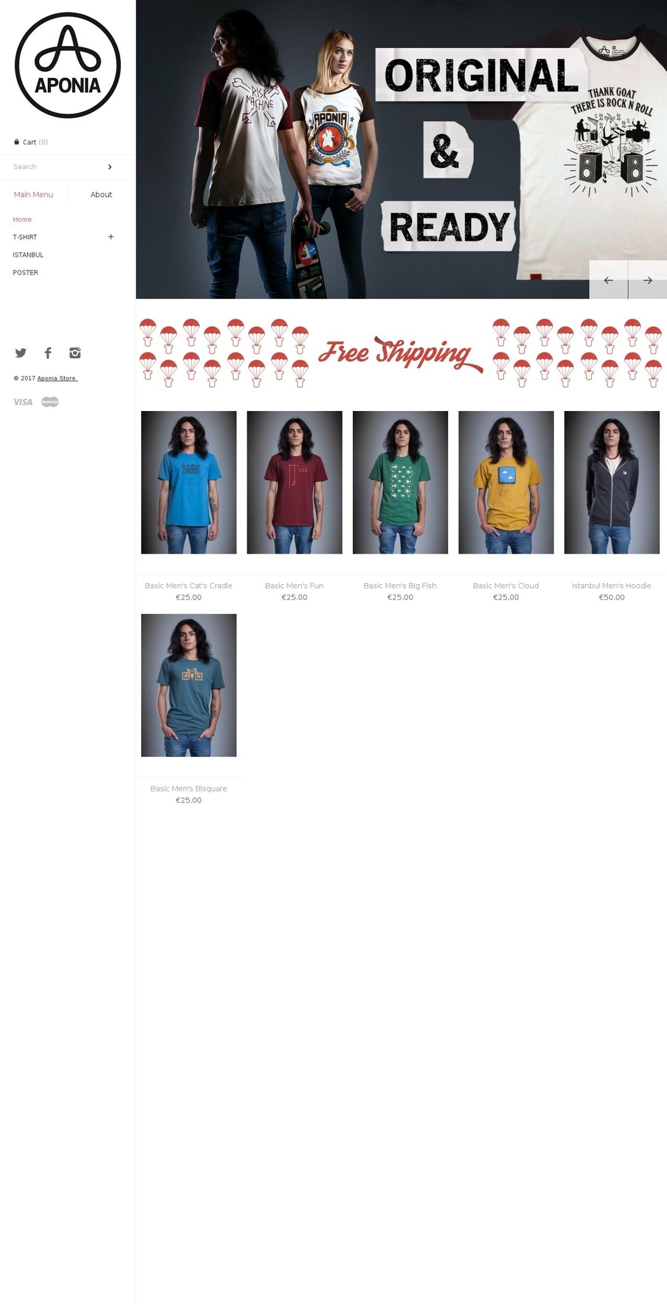 aponiastore.com shopify website screenshot